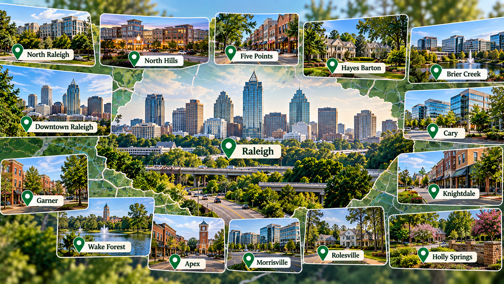 Tree service areas around Raleigh, NC